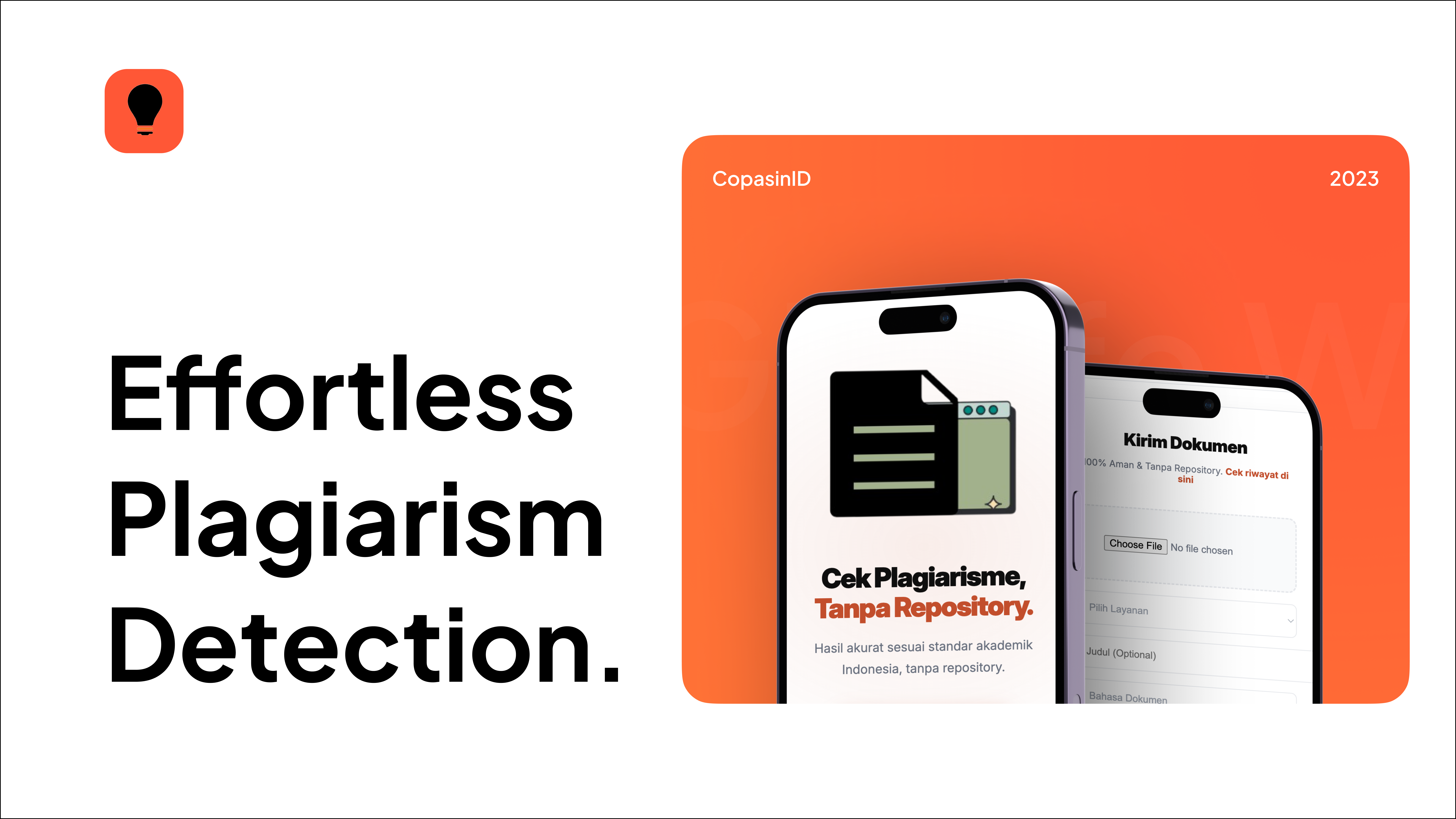 CopasinID Plagiarism Checker Hero Mockup
